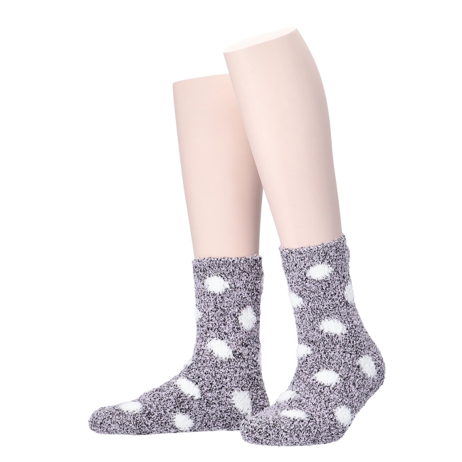 MOVE UP Damen Kuschelsocken Punkte