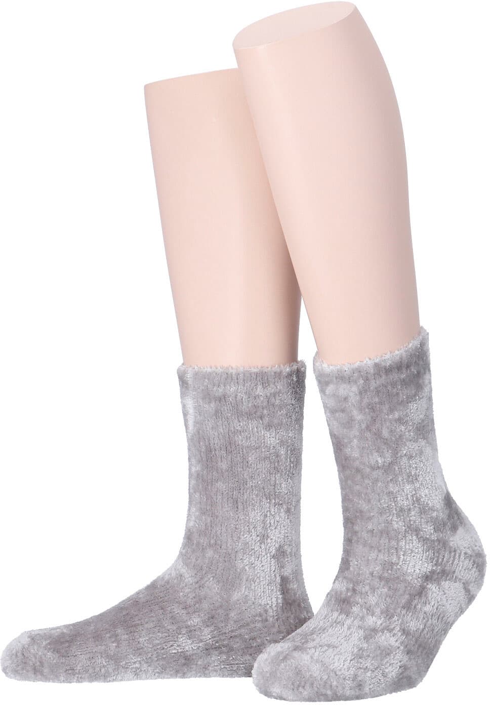 MOVE UP Damen Kuschelsocken Chenille