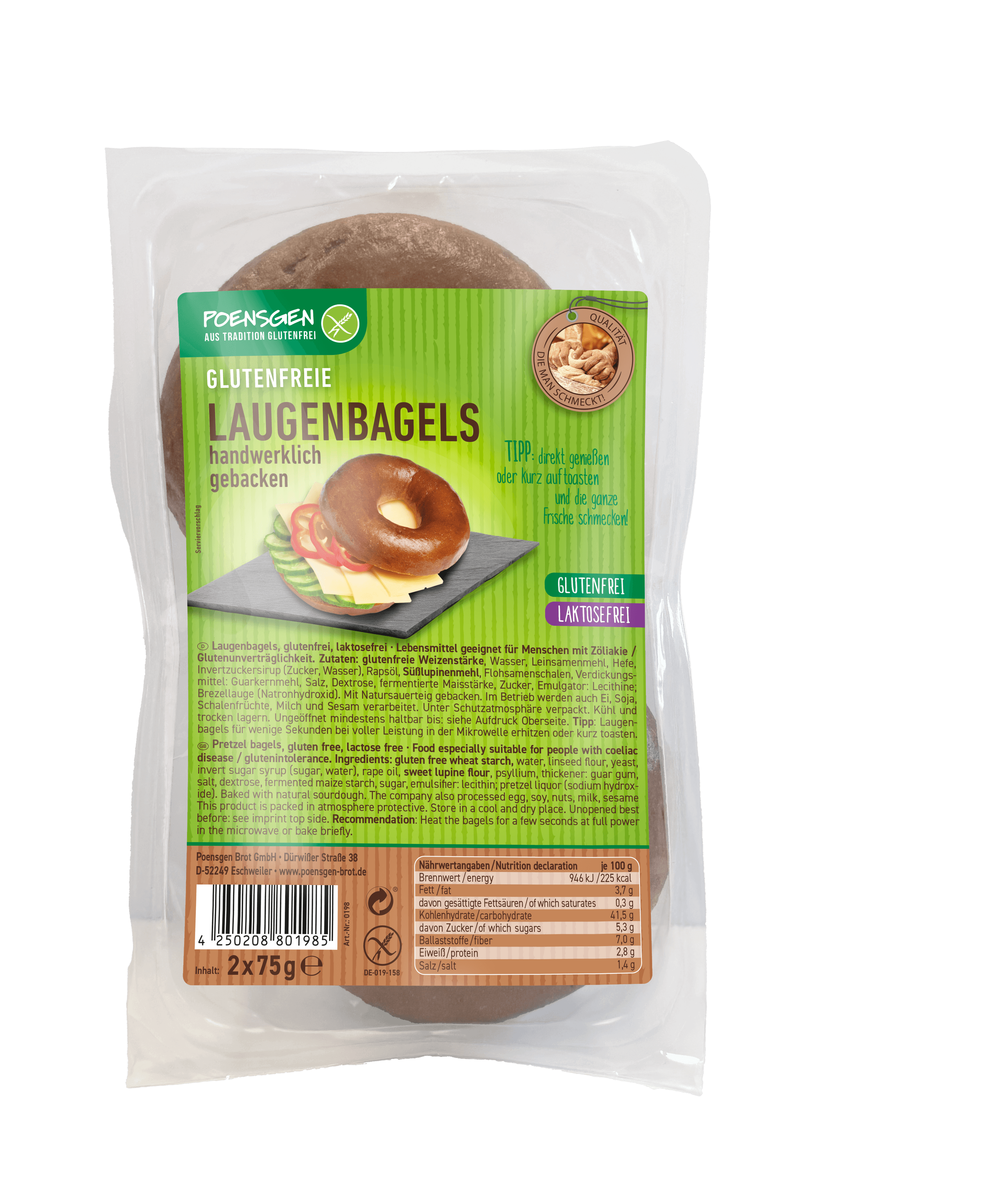 Poensgen Laugenbagel Glutenfrei