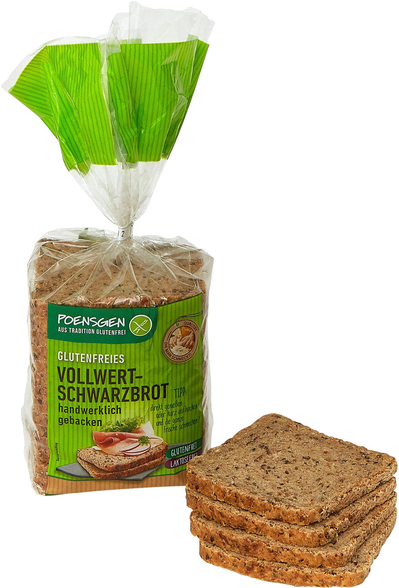 Poensgen Vollwertschwarzbrot Glutenfrei