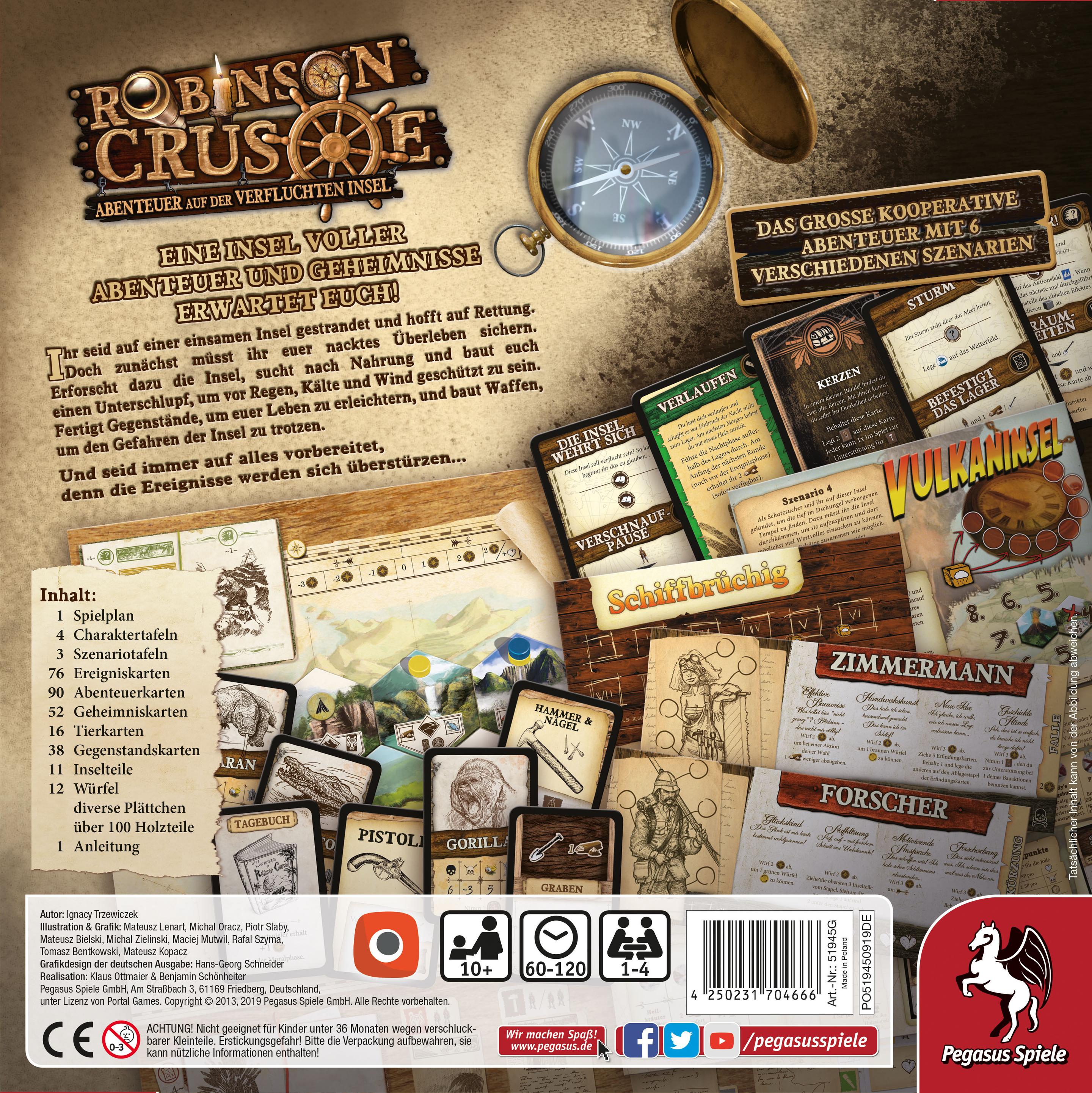 Produktbild Pegasus - Robinson Crusoe - Abenteuer auf der Verfluchten Insel 51945G Expertenspiel 2 von 2