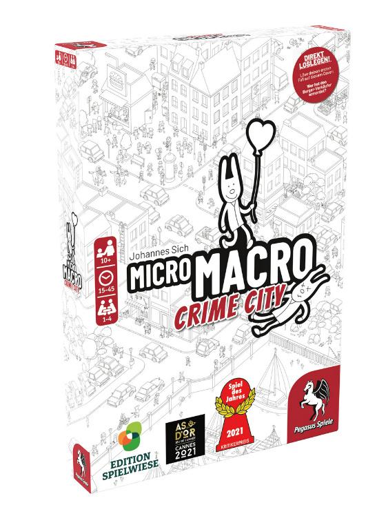 Pegasus - MicroMacro: Crime City (Edition Spielwiese) 59060G Spiel des Jahres 2021