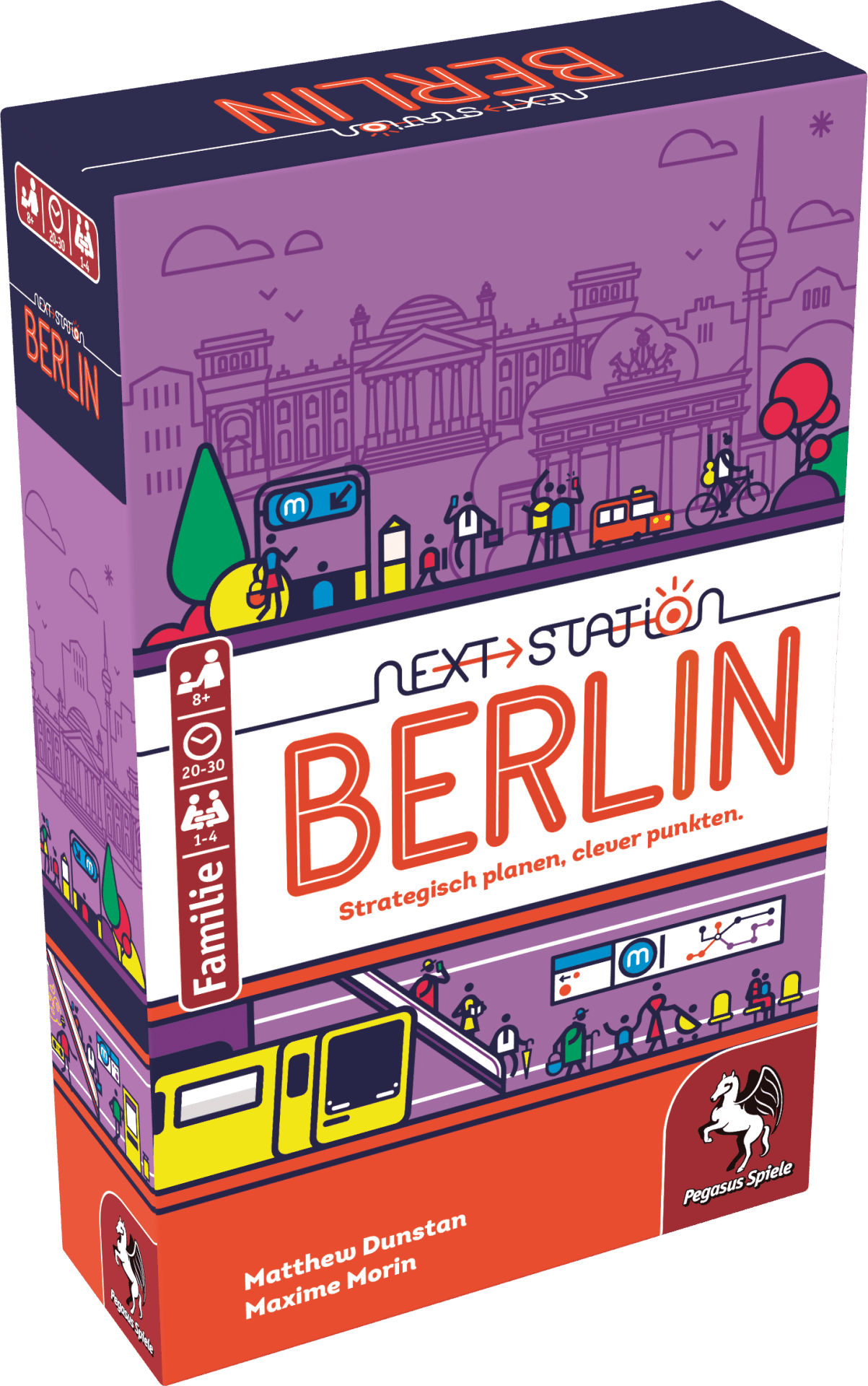 Pegasus Spiele Next Station Berlin Flip-&-Write Familienspiel ab 8 Jahren