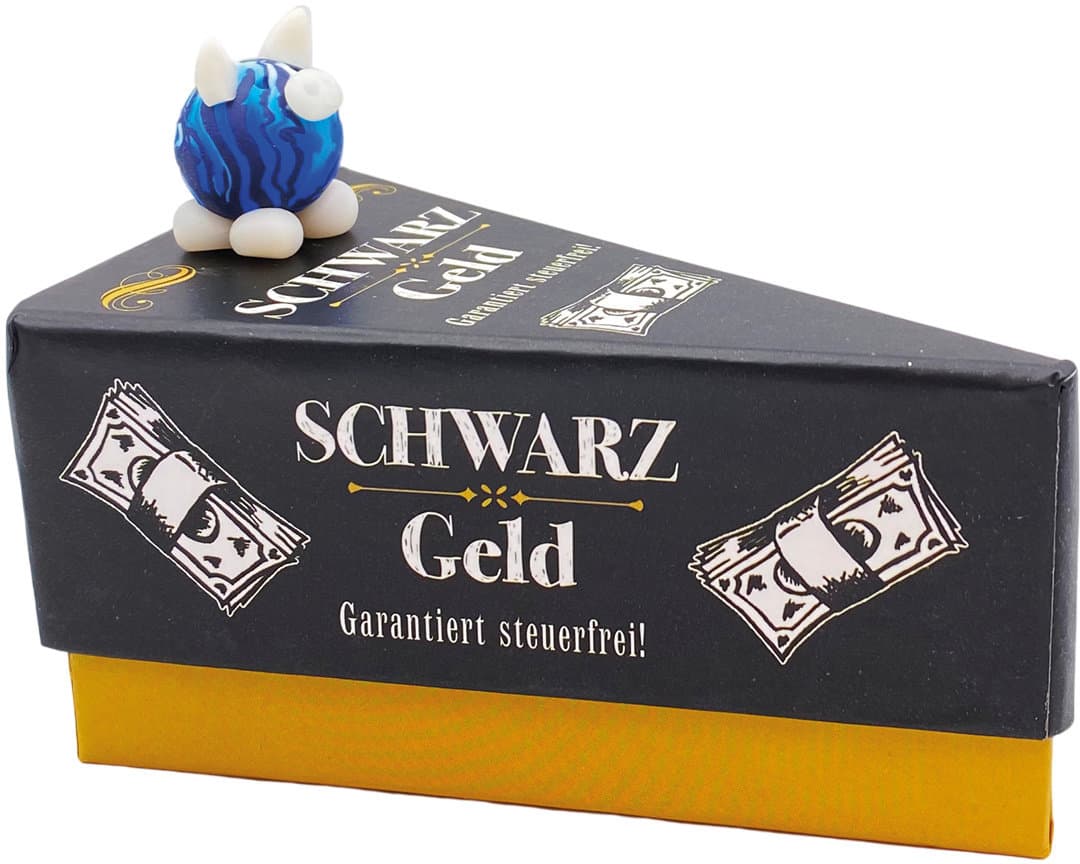 HERGO Geschenkschachtel Schwarzgeld-garantiert steuerfrei mit Figur