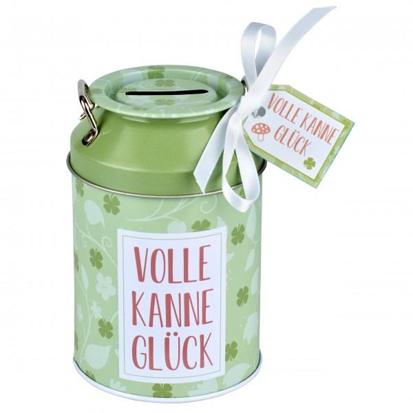 HERGO Spardose Glückskännchen Volle Kanne Glück
