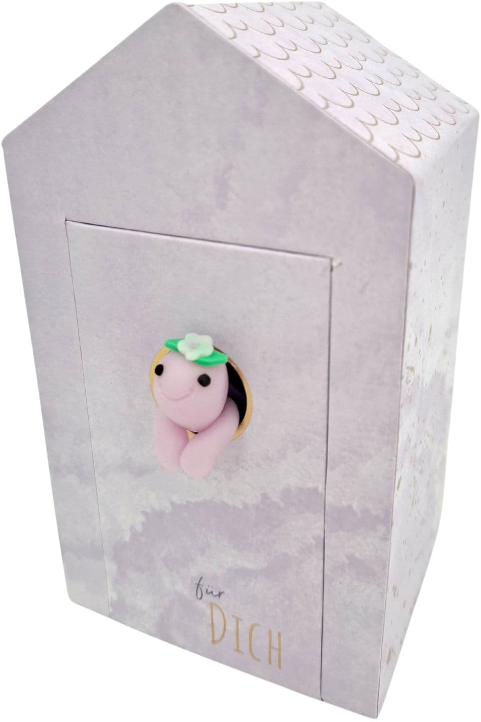 HERGO Geschenkschachtel Haus mit Glücksbringer Zum Geburtstag