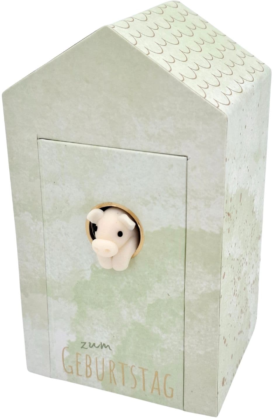 HERGO Geschenkschachtel Haus mit Glücksbringer Für Dich