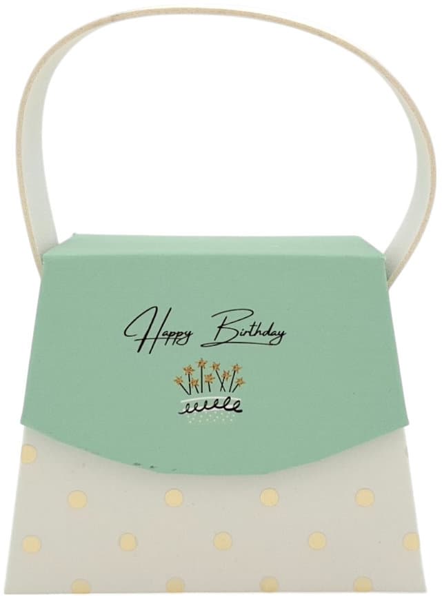 HERGO Geschenkschachtel Mini Handtasche Happy Birthday