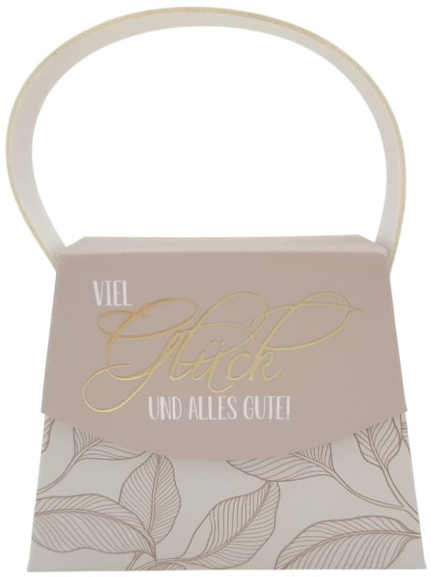 HERGO Geschenkschachtel Mini Handtasche Alles Gute