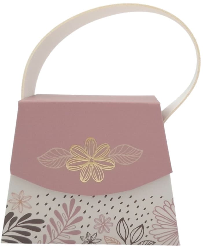 HERGO Geschenkschachtel Mini Handtasche Floral