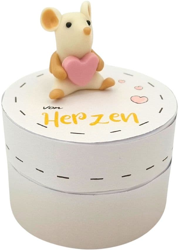 HERGO Geschenkschachtel mit Glücksbringer Liebe von Herzen 