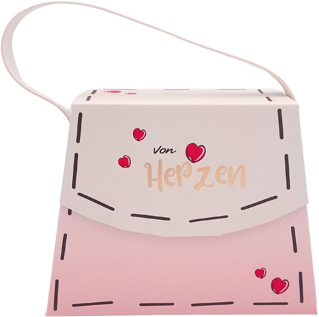HERGO Geschenkschachtel Handtasche von Herzen