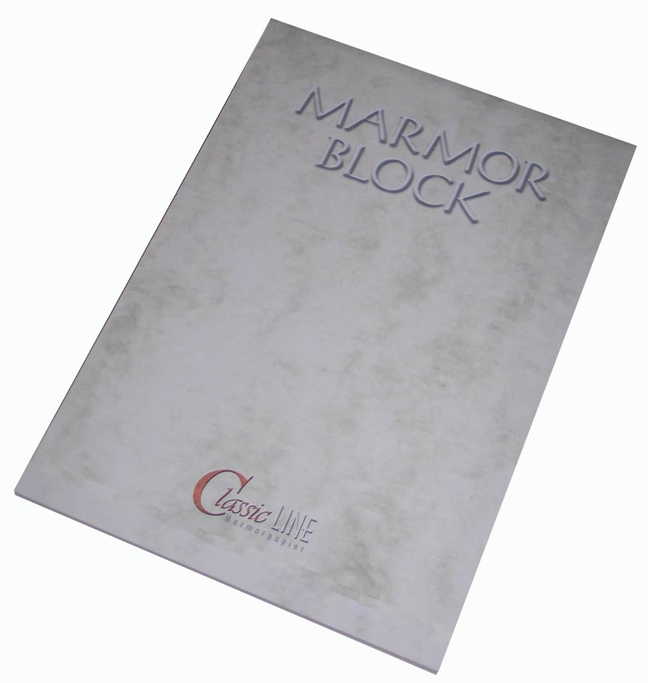 ClassicLINE Briefblock A4 chamois marmoriert 50 Blatt