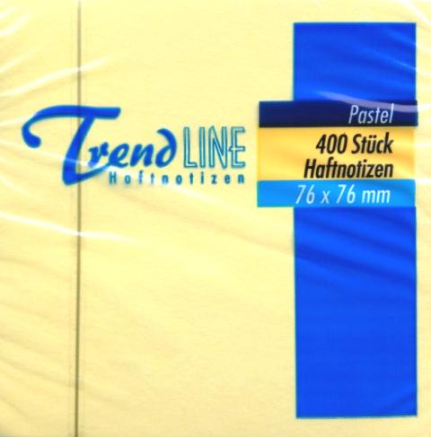 TrendLINE Haftnotiz-Würfel 400 Blatt 76mm x 76mm