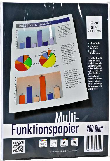 PrintLINE Multifunktionspapier A4 100g hochweiss 200 Blatt