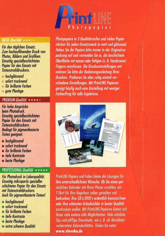 Produktbild PrintLINE Photopapier A4 glänzend für Inkjetdrucker 230g/m² 2 von 2