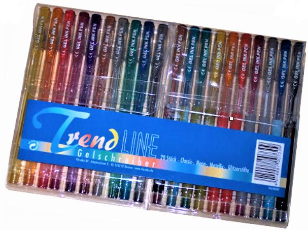 TrendLINE Gelstifte-Set 20er Etui