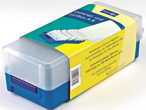PAPERZONE Karteikasten A8 lang