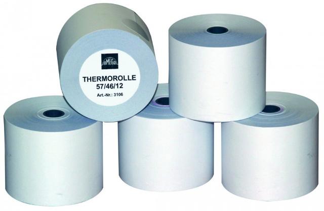 Produktbild OMEGA Thermorolle 57/46/12mm 25m 5 Rollen 2 von 4
