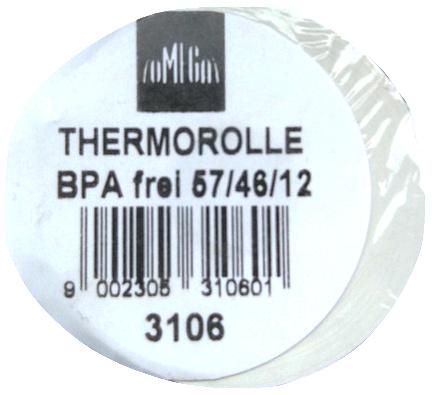 Produktbild OMEGA Thermorolle 57/46/12mm 25m 5 Rollen 4 von 4