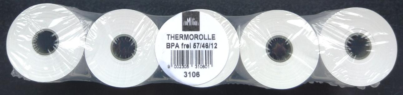 OMEGA Thermorolle 57/46/12mm 25m 5 Rollen