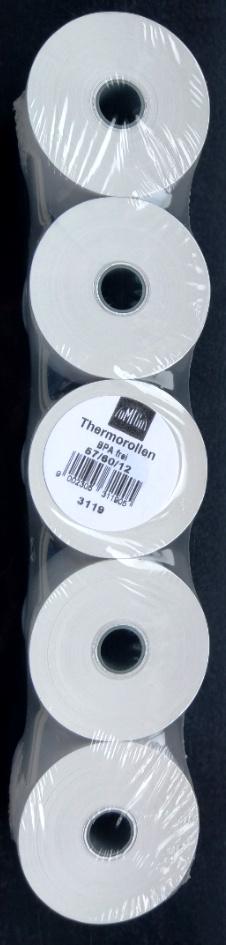 Thermorolle 57/62/12mm 50m 5 Rollen