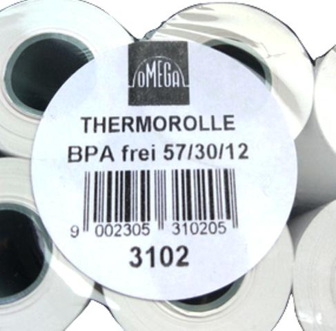 Produktbild OMEGA Thermorolle 57/30/12mm 9m 10 Rollen 3 von 4