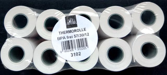 OMEGA Thermorolle 57/30/12mm 9m 10 Rollen