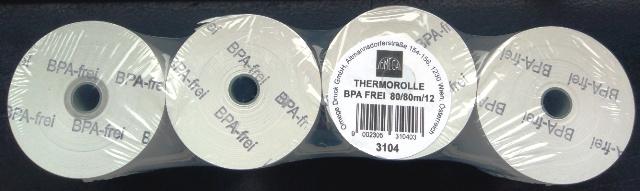 Thermorolle 80/80/12mm 80m 4 Rollen