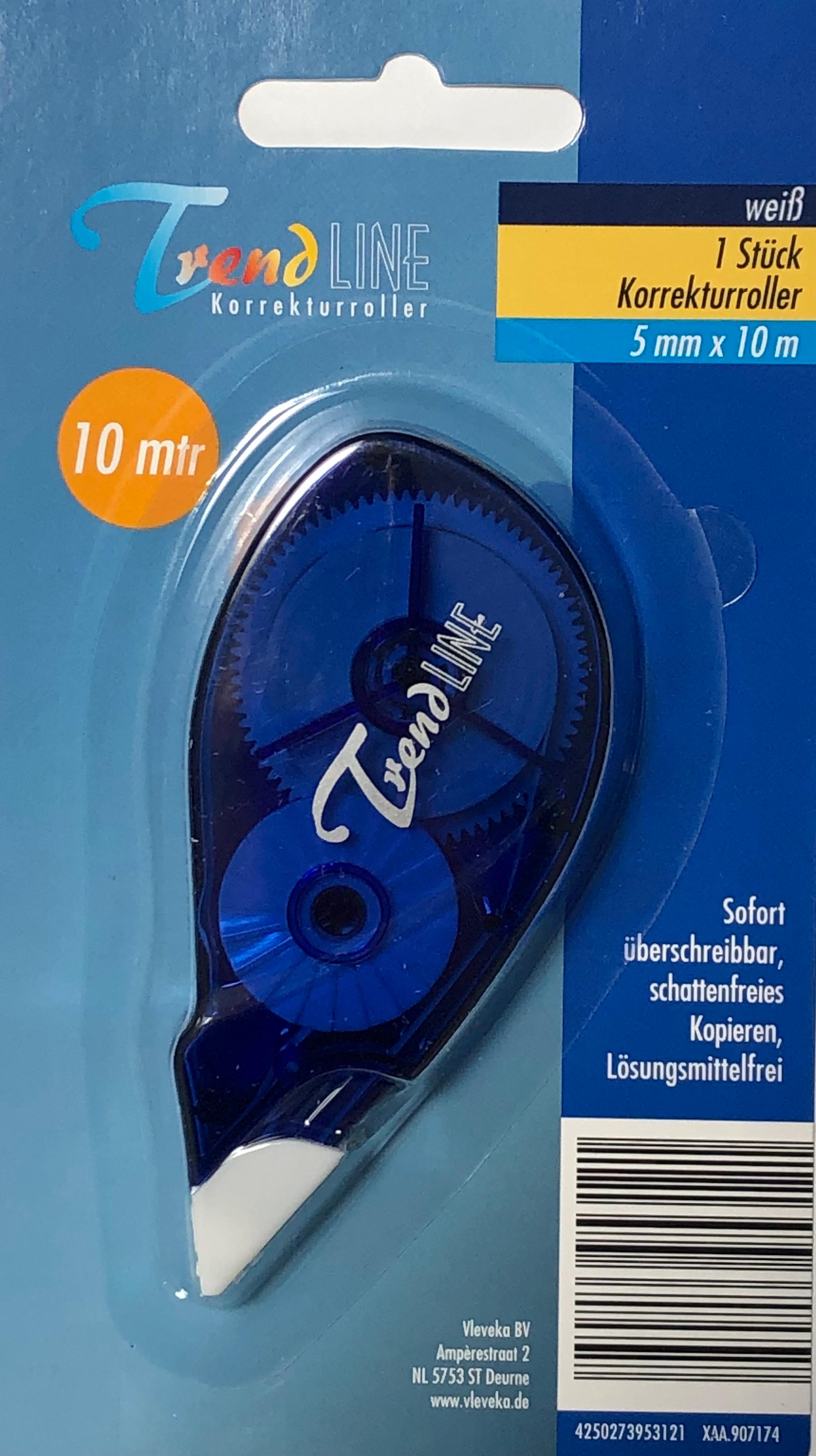 TrendLINE Korrekturroller 5mm x 10m weiß