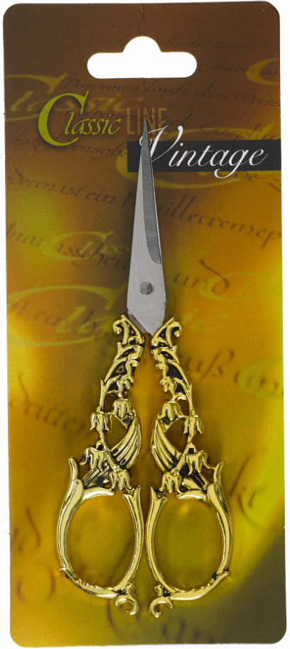 Läufer Schere Vintage Edelstahl 14,5cm Gold