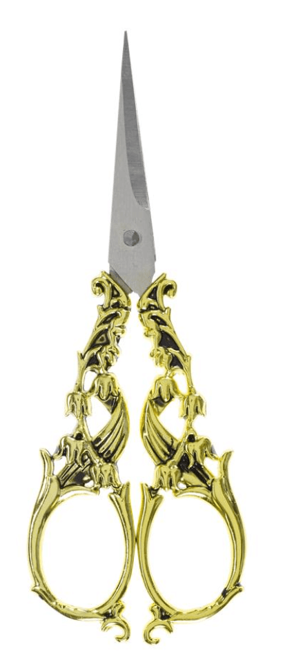 Läufer Schere Vintage Edelstahl 14,5cm Gold