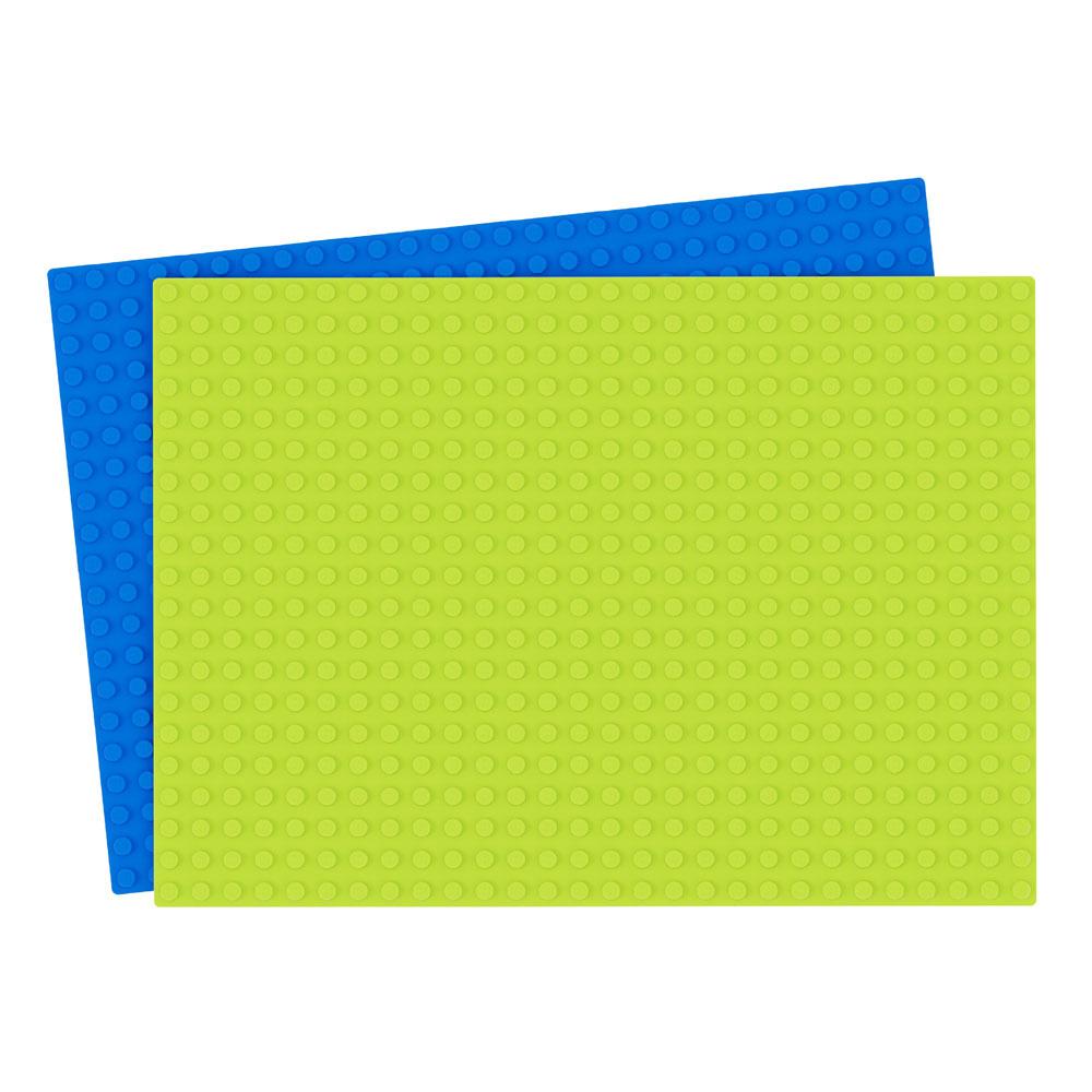Hubelino 420329 560er Grundplatte blau Bausteine