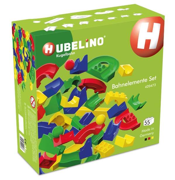 Hubelino 420473 Bahnelemente Set (55-teilig) Kugelbahn