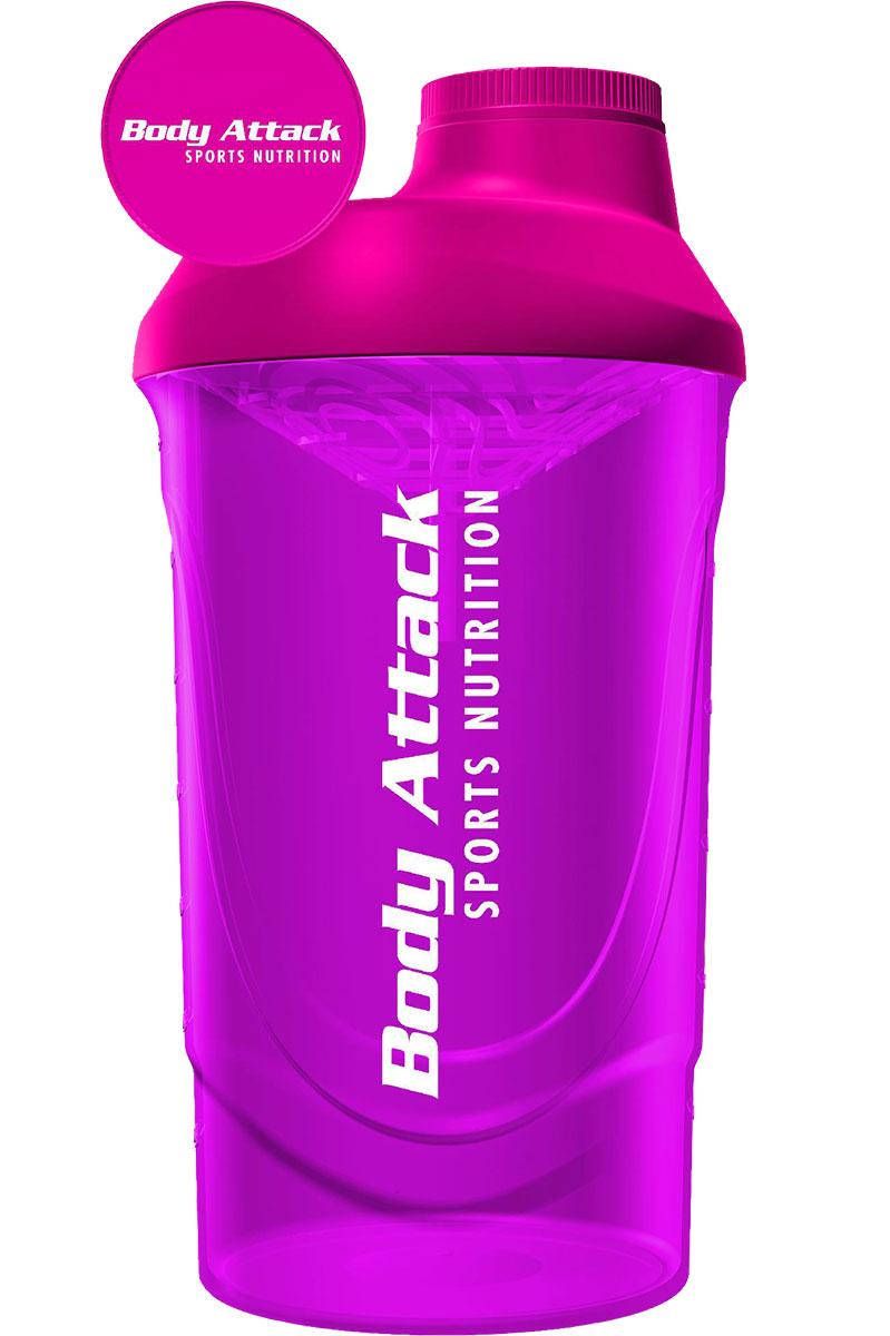 Body Attack Sports Nutrition Protein Shaker magenta 600 ml