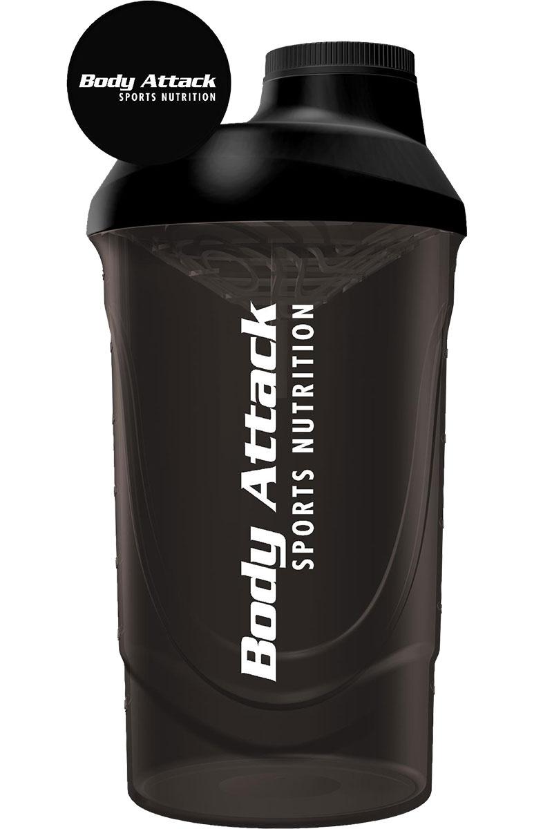 Body Attack Sports Nutrition Protein Shaker schwarz 600 ml