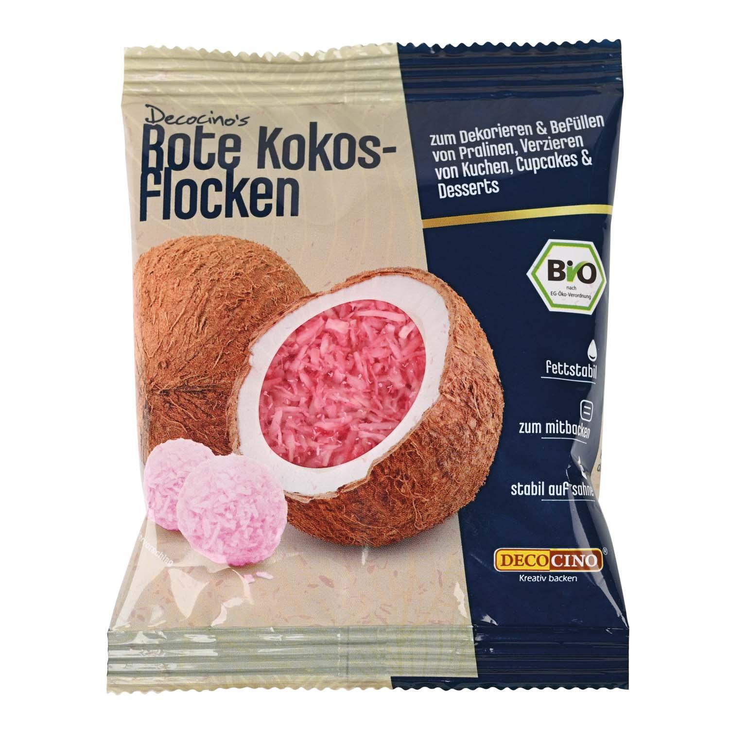 DECOCINO Rote Kokosflocken