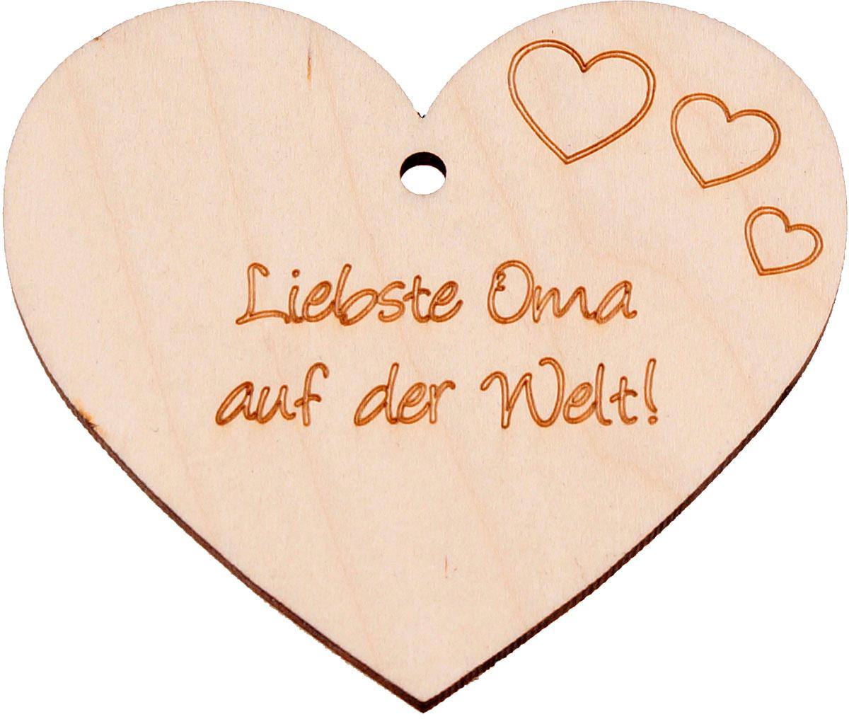 Kleines Naturherz"Liebste Oma auf der Welt"