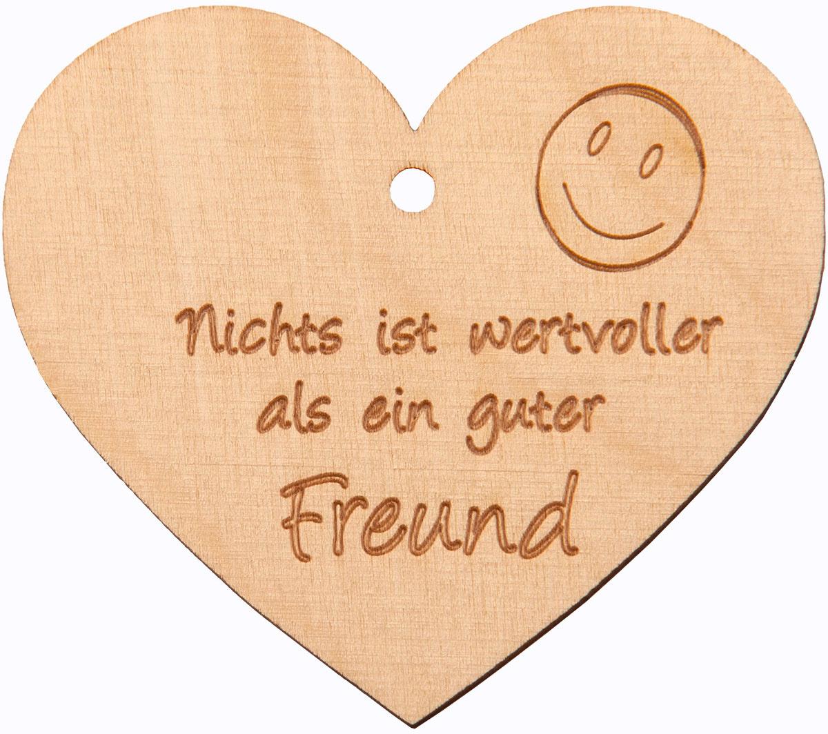Kleines Naturherz"Nichts ist wertvoller als ein guter Freund"