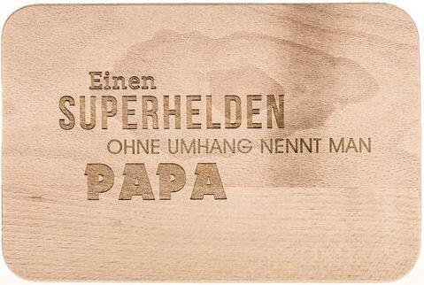 Spruchreif Frühstücksbrett Einen Superhelden ohne Umhang nennt man Papa