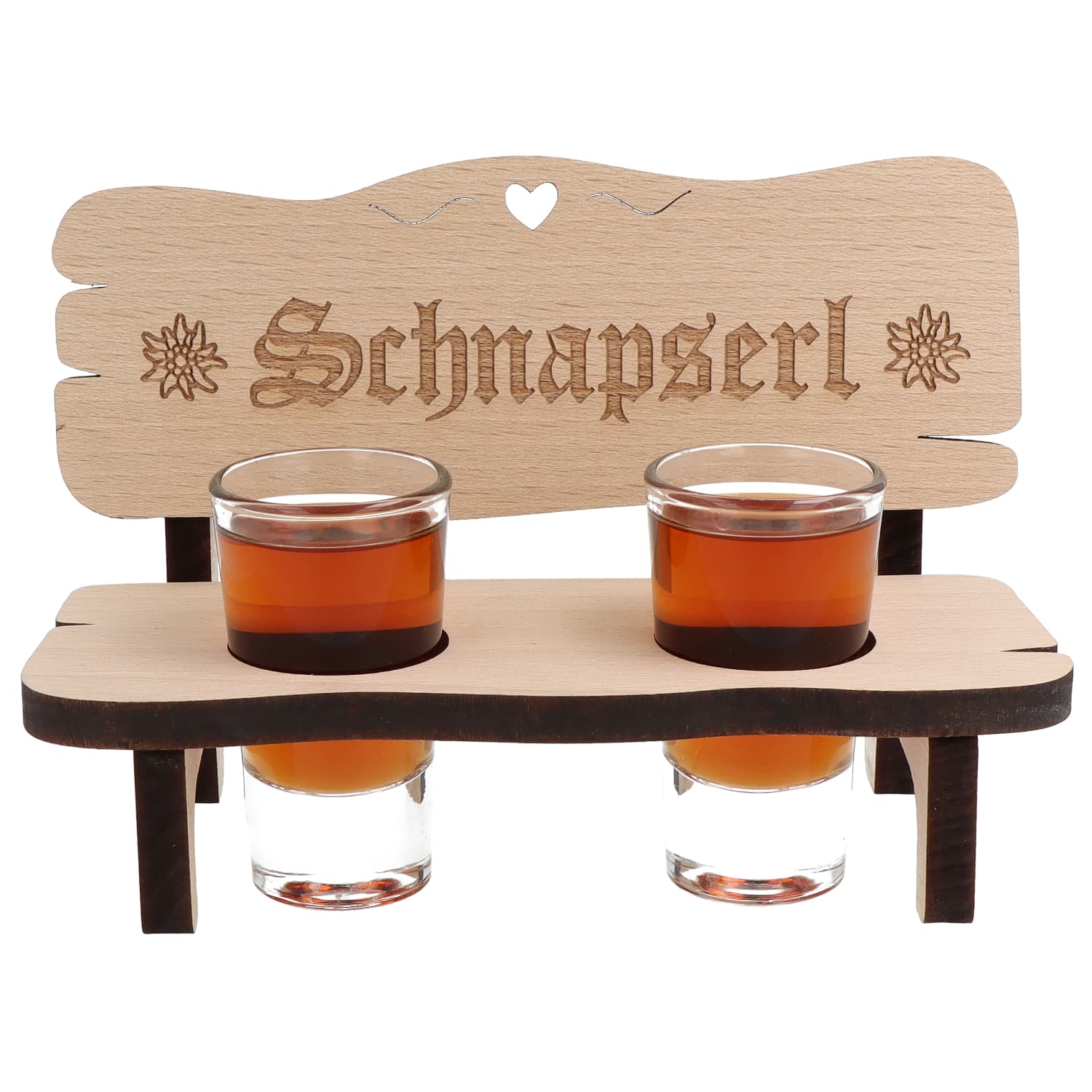 Produktbild Spruchreif Schnapsbank mit 2 Gläsern 2 von 2