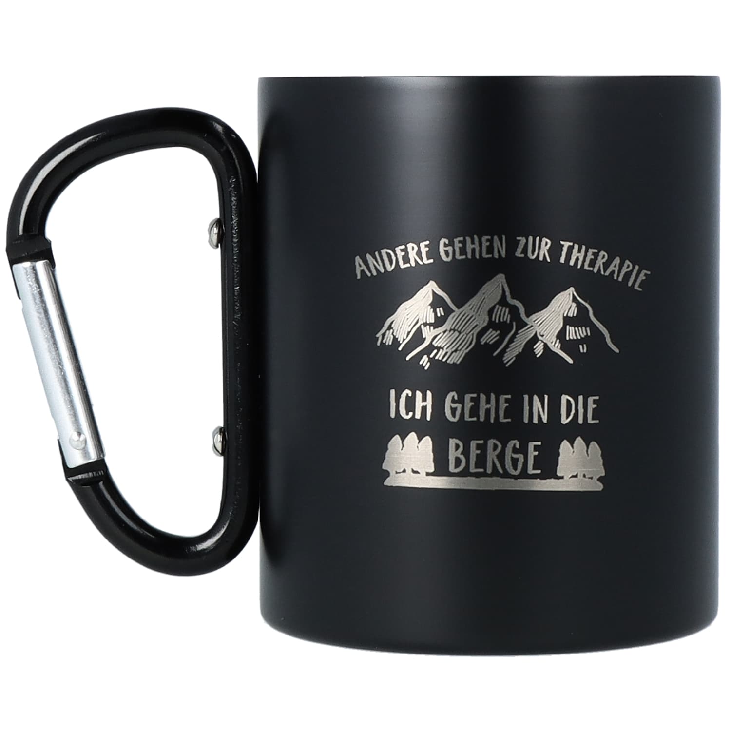 Produktbild Spruchreif Tasse mit Karabiner Berg Motiv 2 von 2