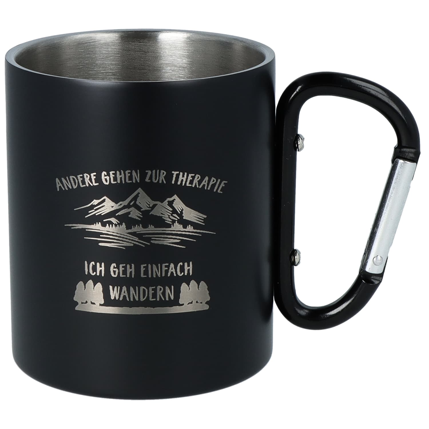 Spruchreif Tasse mit Wander Motiv