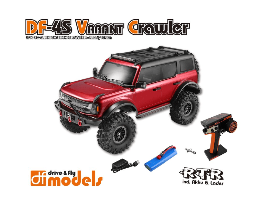 drive & fly - DF-4S Crawler Varant Metallic-Rot 313 mm Scale - RTR