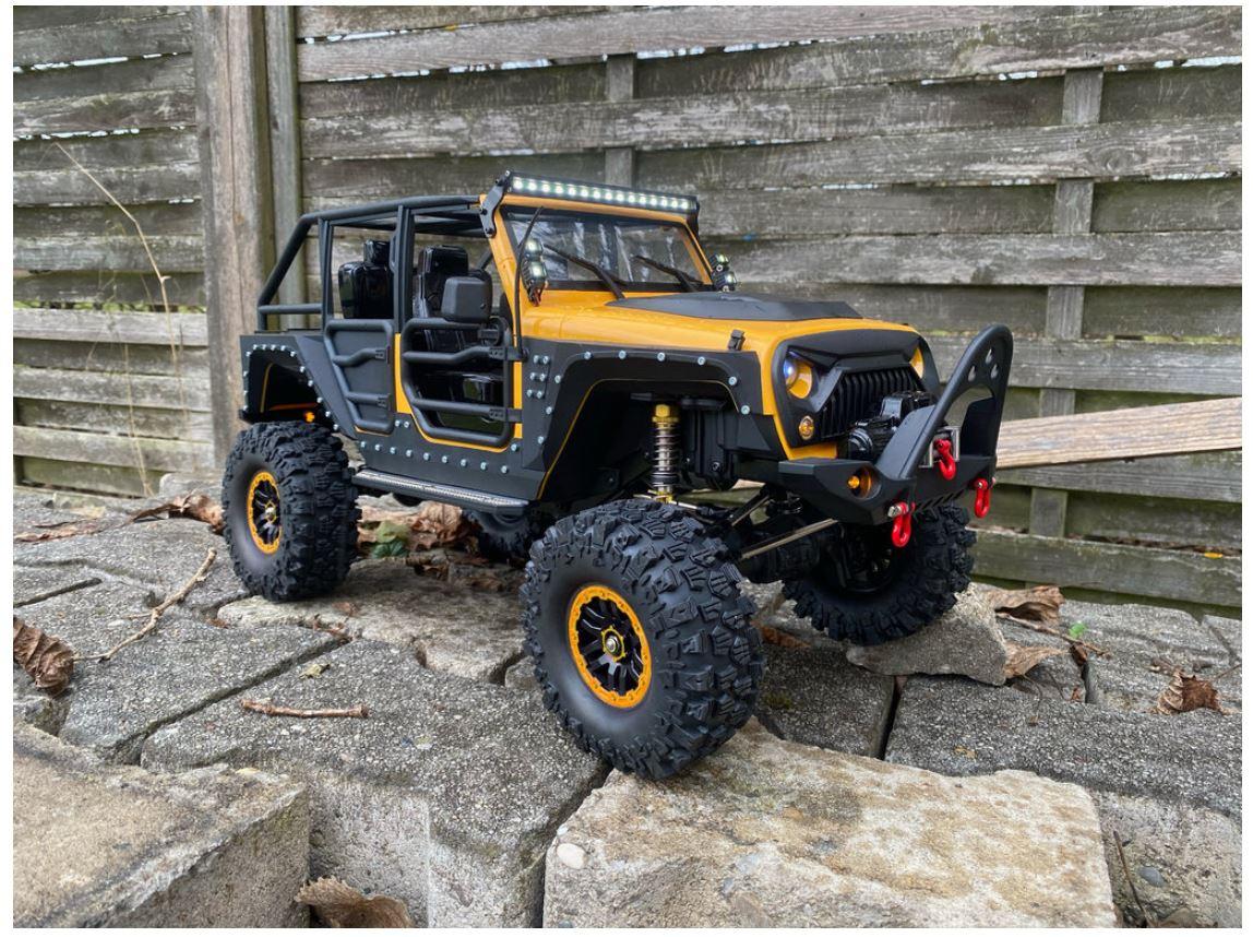 Produktbild drive&fly - DF-4S PRO Crawler YELLOW 313mm 1:10 Scale 11 von 13