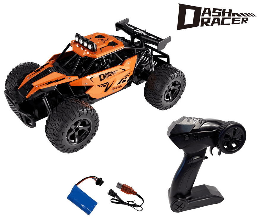 drive & fly - DashRacer 1:12 RC Buggy RTR mit LED, 20 km/h, 2WD, inkl. Akku & Fernsteuerung – Elektro Auto ab 6 Jahren