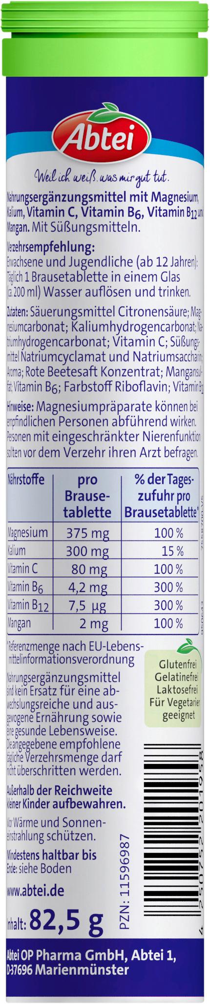 Produktbild ABTEI Magnesium Kalium Aktiv 2 von 2