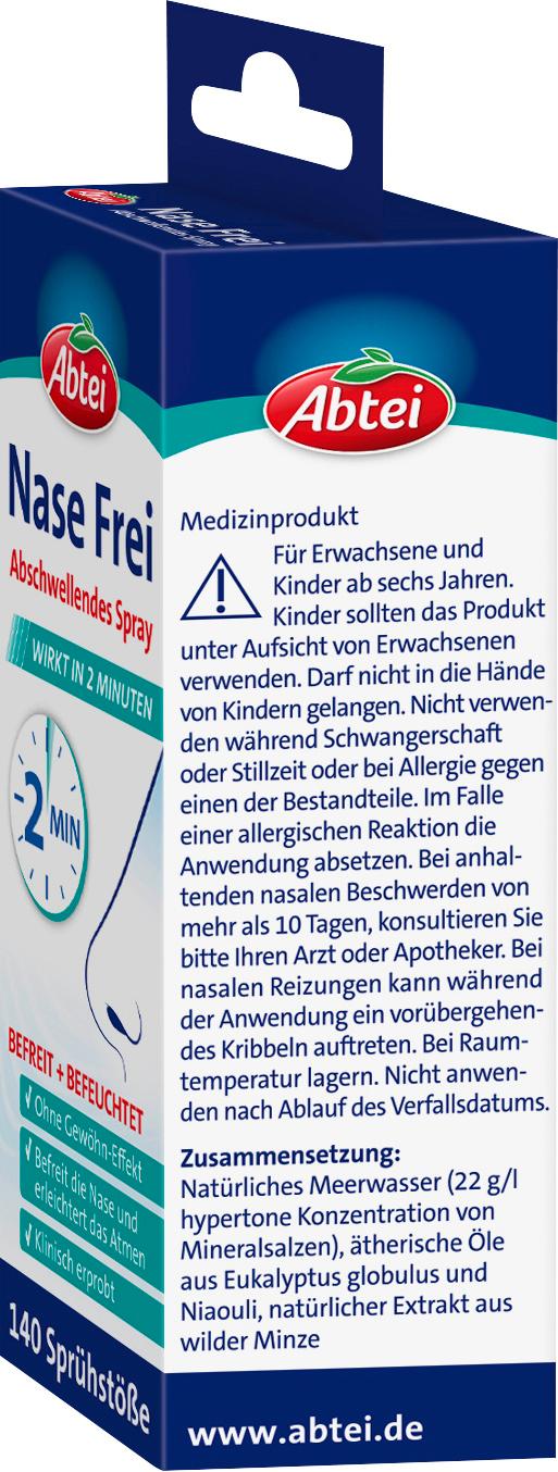 Produktbild ABTEI Nase Frei Abschwellendes Nasenspray 3 von 4