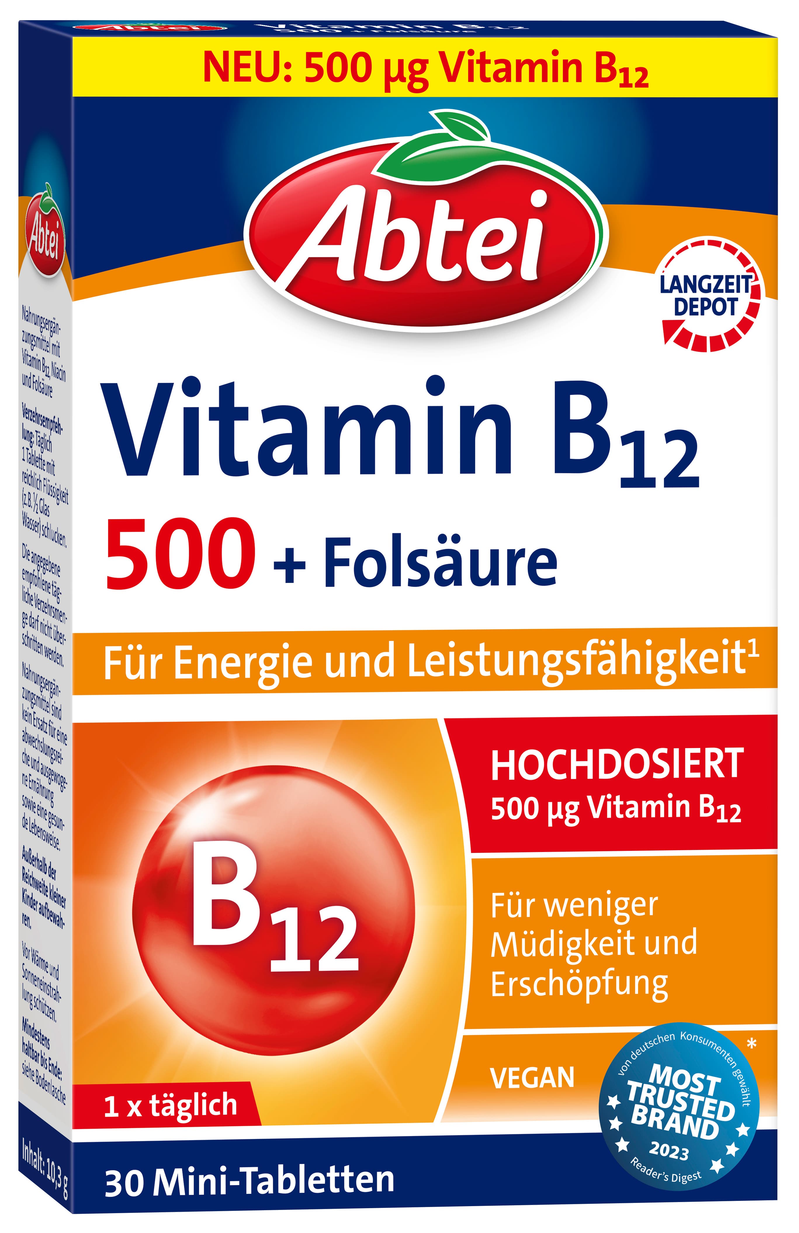 ABTEI Vitamin B12 500 + Folsäure