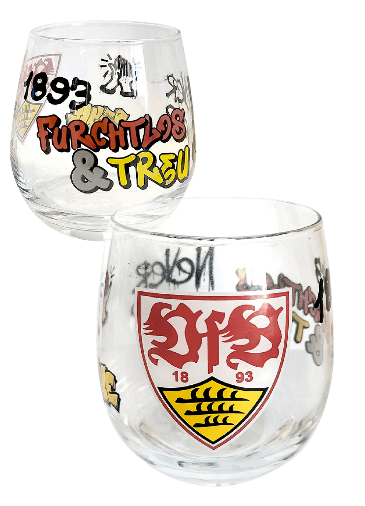 VfB Stuttgart Glas Graffiti